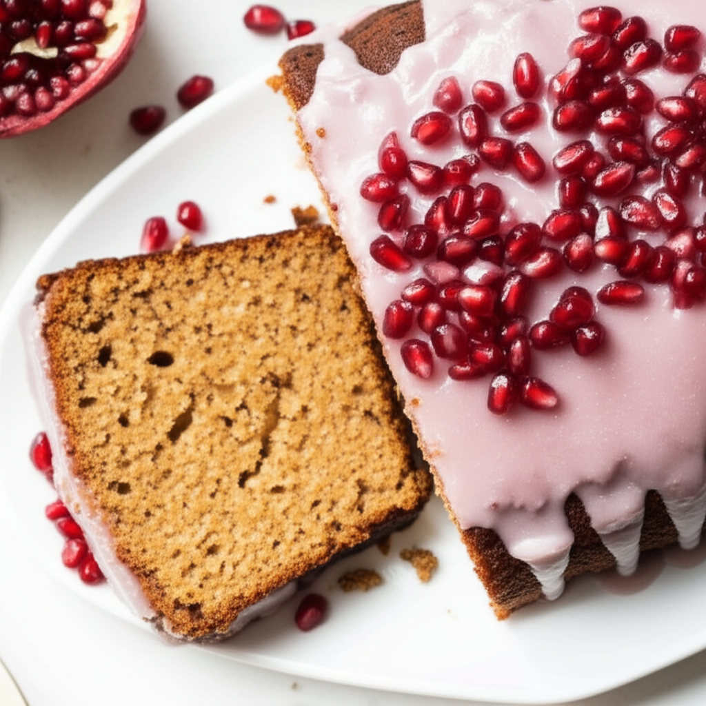 Autumn Spice Pound Cake W Pomegranate Glaze image