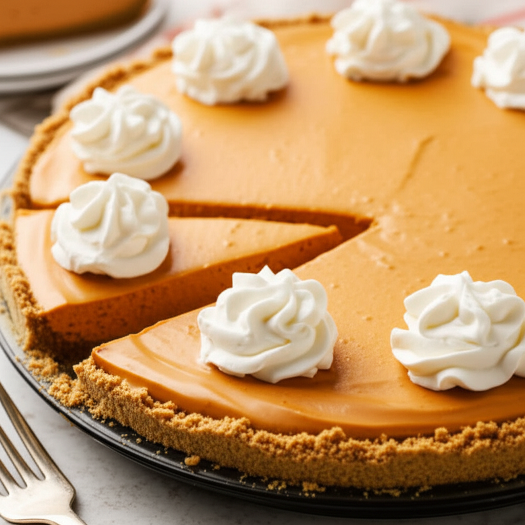 2 Step Pumpkin Cheesecake image