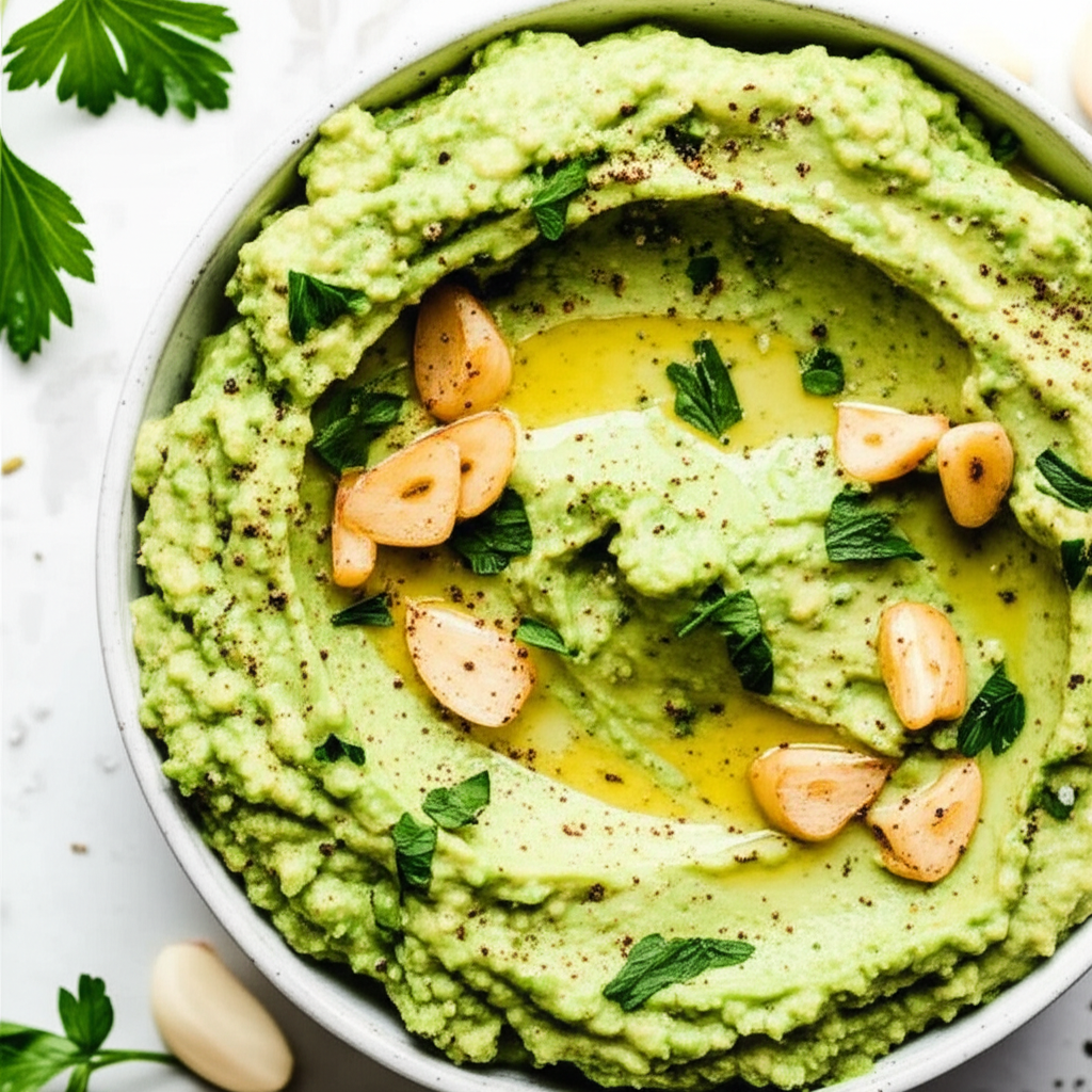 Avocado Roasted Garlic Dip image