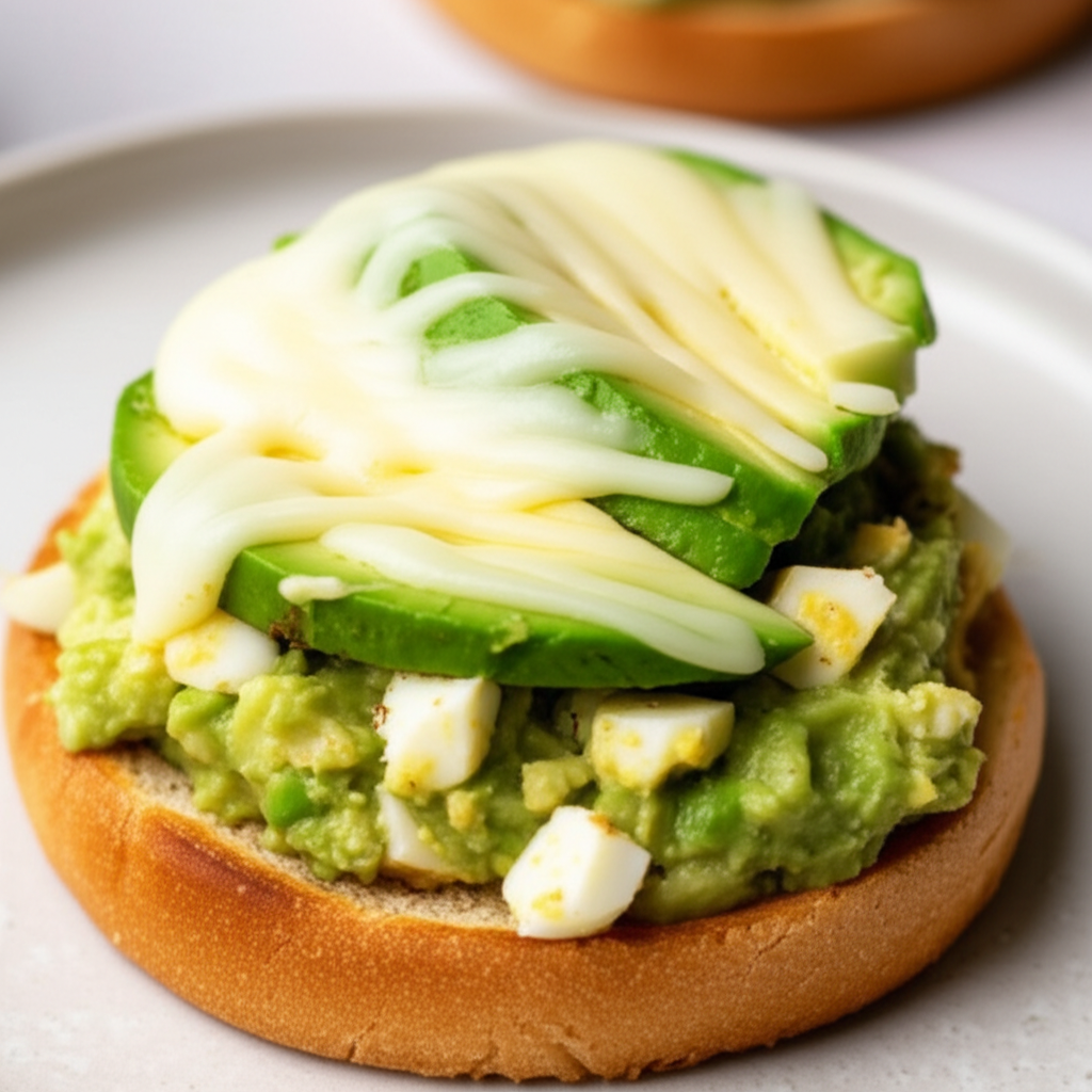 Avocado Egg Salad Open Faced Sandwich image