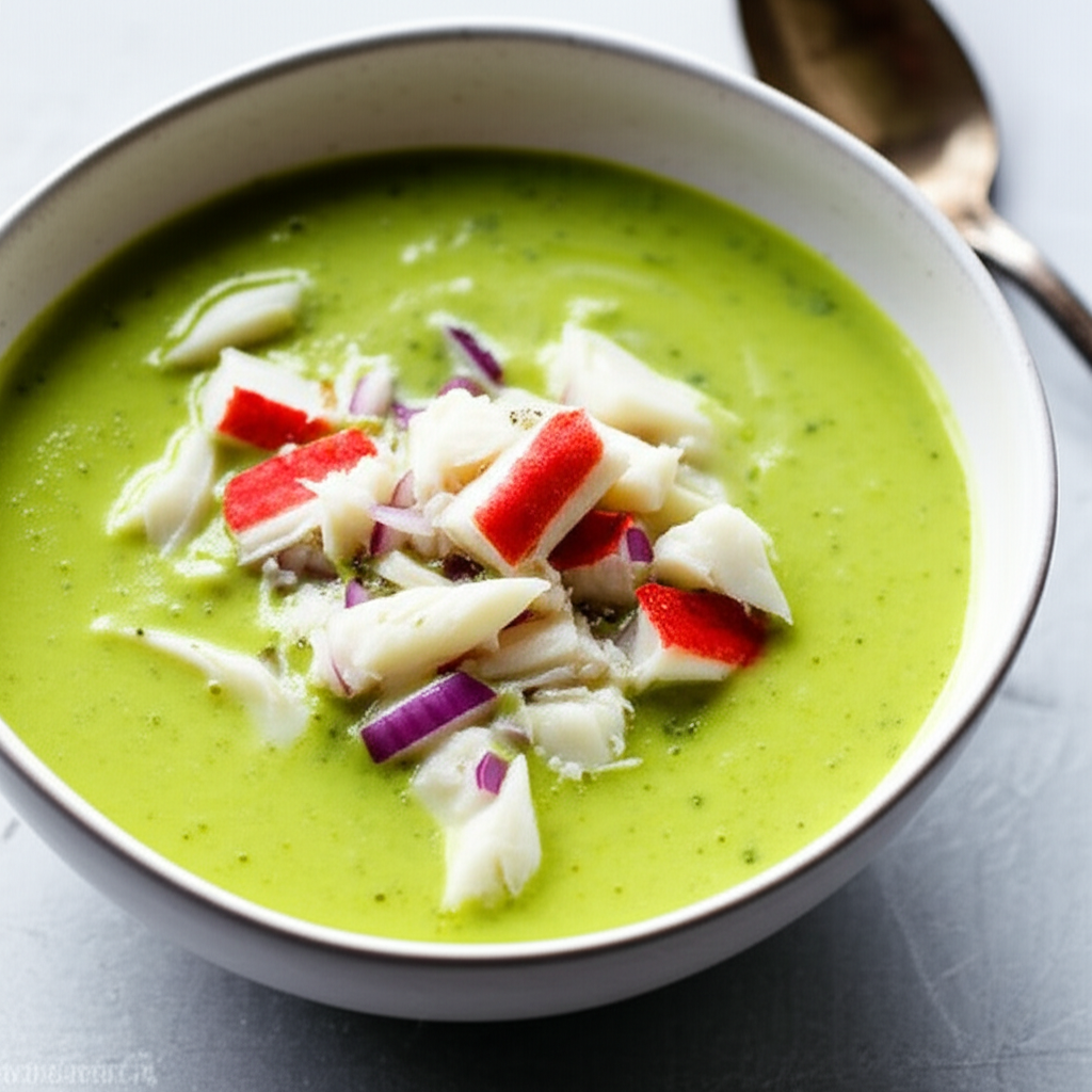 Avocado And Crab Meat Soup image