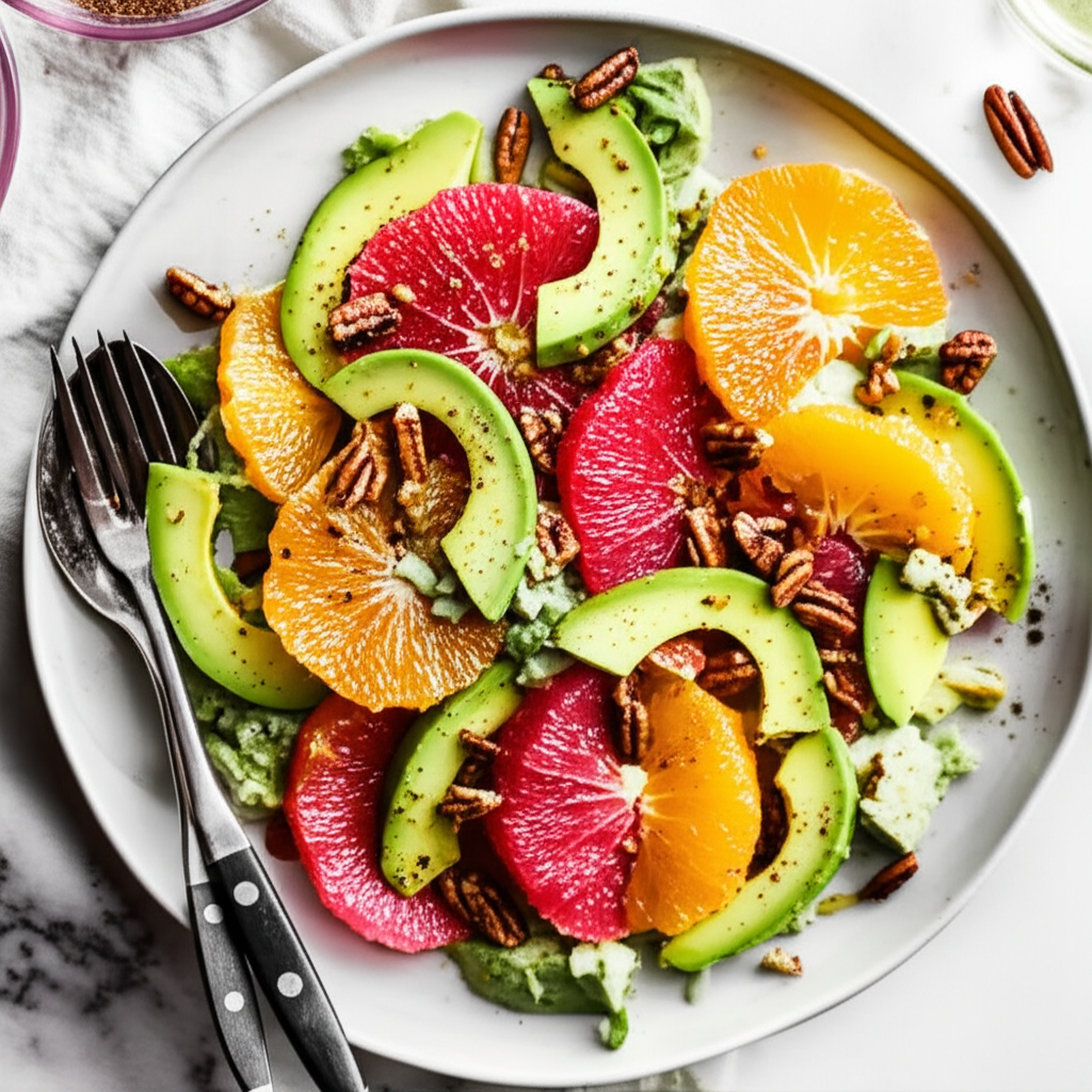 Avocado And Orange Salad image