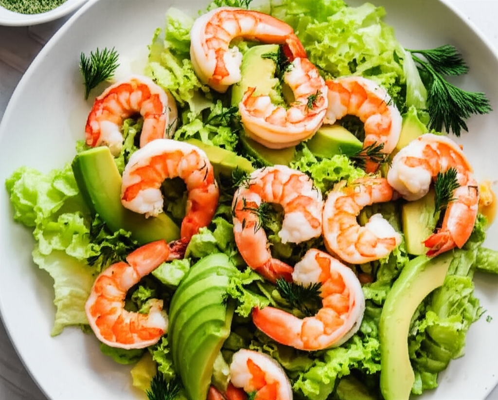 Avocado And Prawn Shrimp Salad image