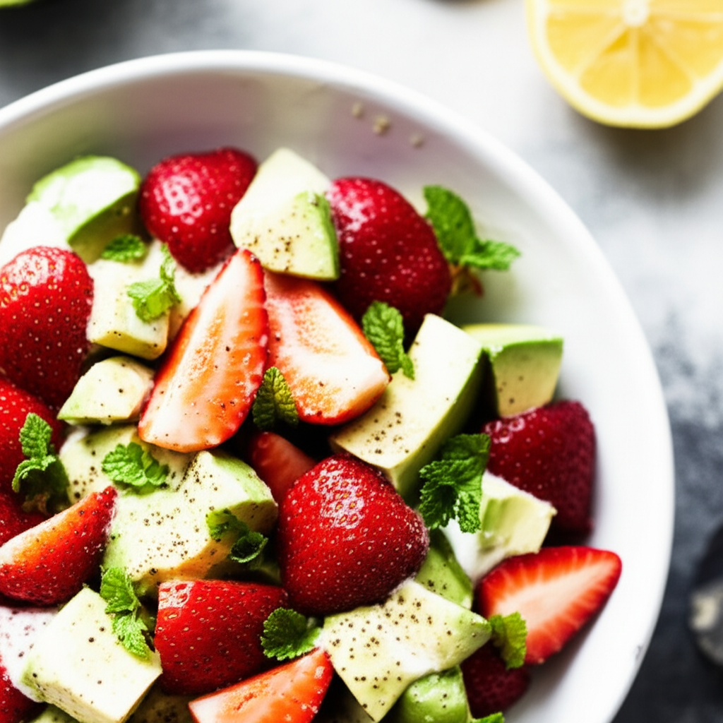 Avocado And Strawberry Salad image