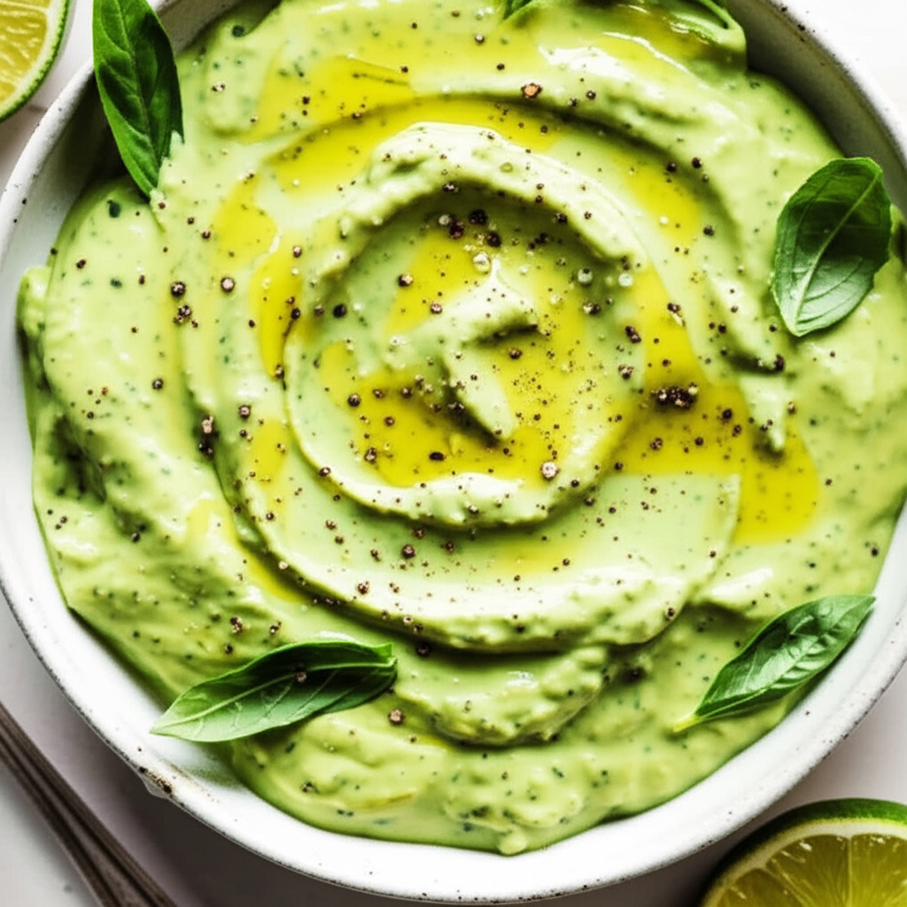 Avocado Basil Salad Dressing image