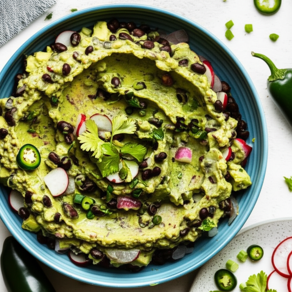 Avocado Black Bean Dip image