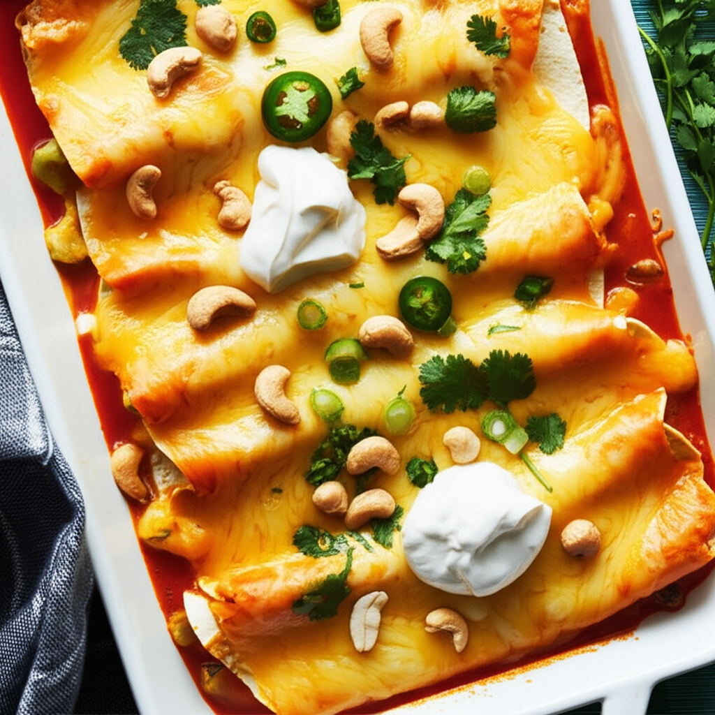 Avocado Cashew Enchiladas image