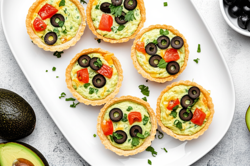 Avocado Cheese Tarts Low Carb image