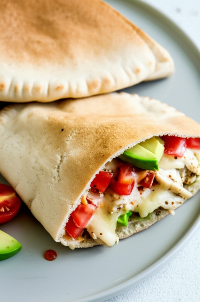 Avocado Chicken Pita image