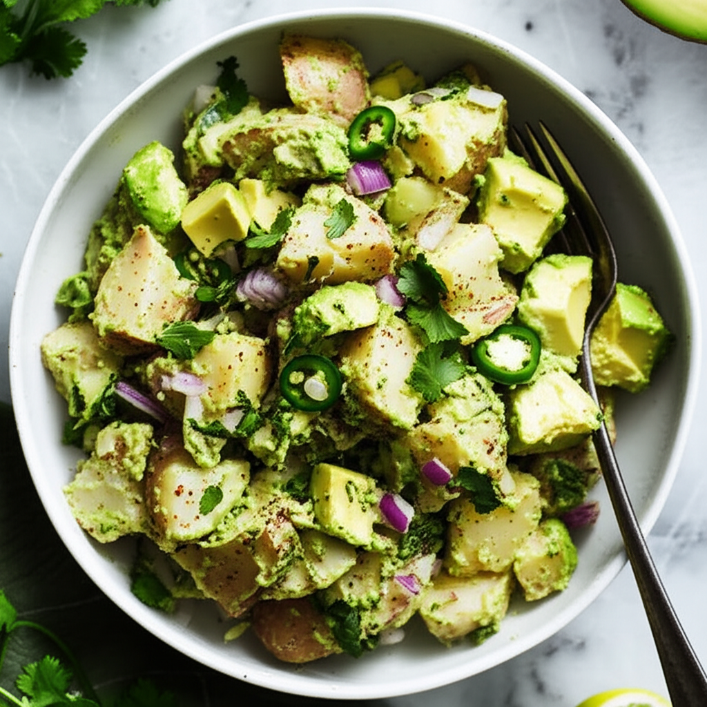 Avocado Cilantro Potato Salad image