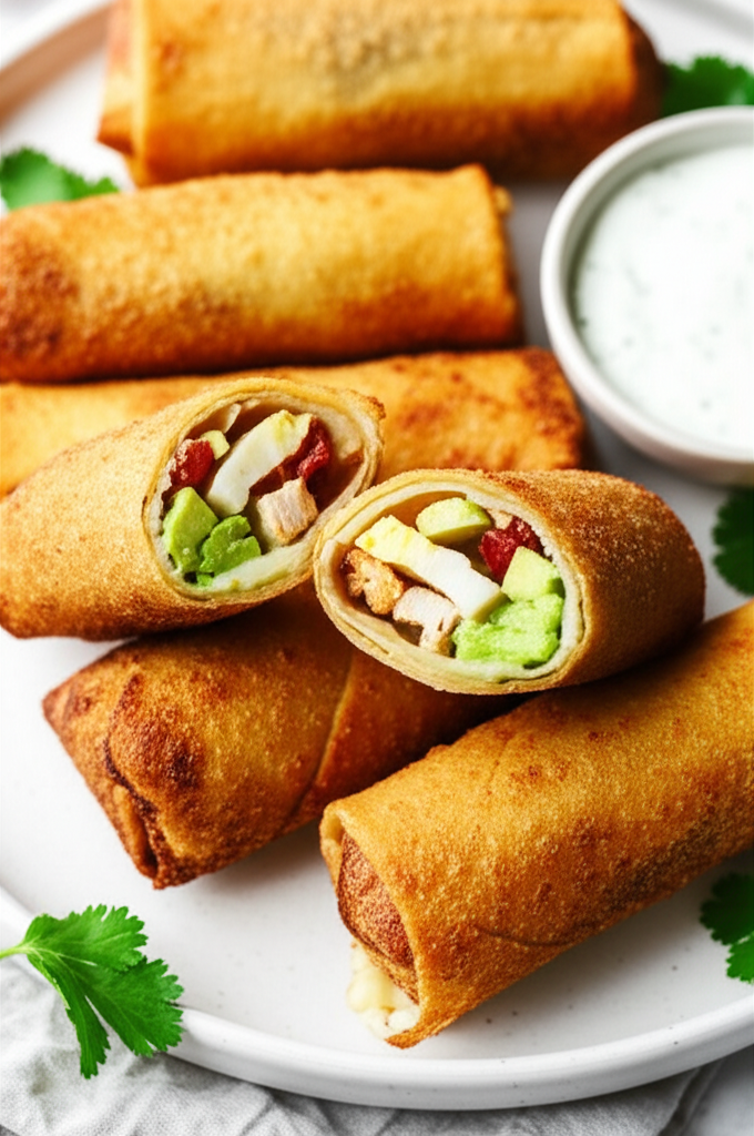 Avocado Club Egg Rolls image