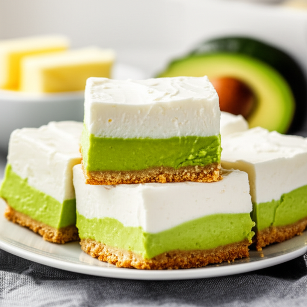 Avocado Cream Cheese Squares image