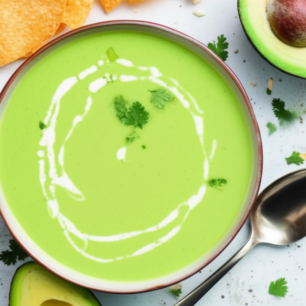 Avocado Cream Soup Sopa De Aguacate image