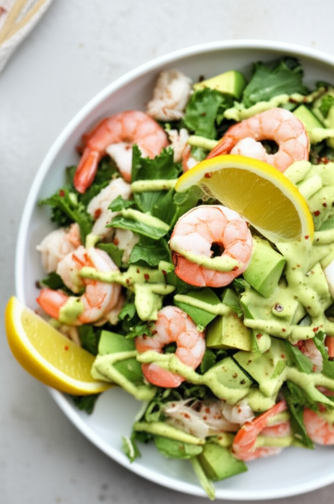 Avocado Dressing For Seafood Salads image