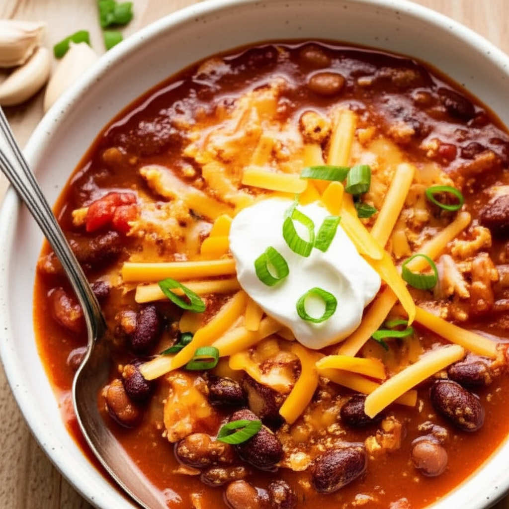 20 Minute Egg Drop Chili image