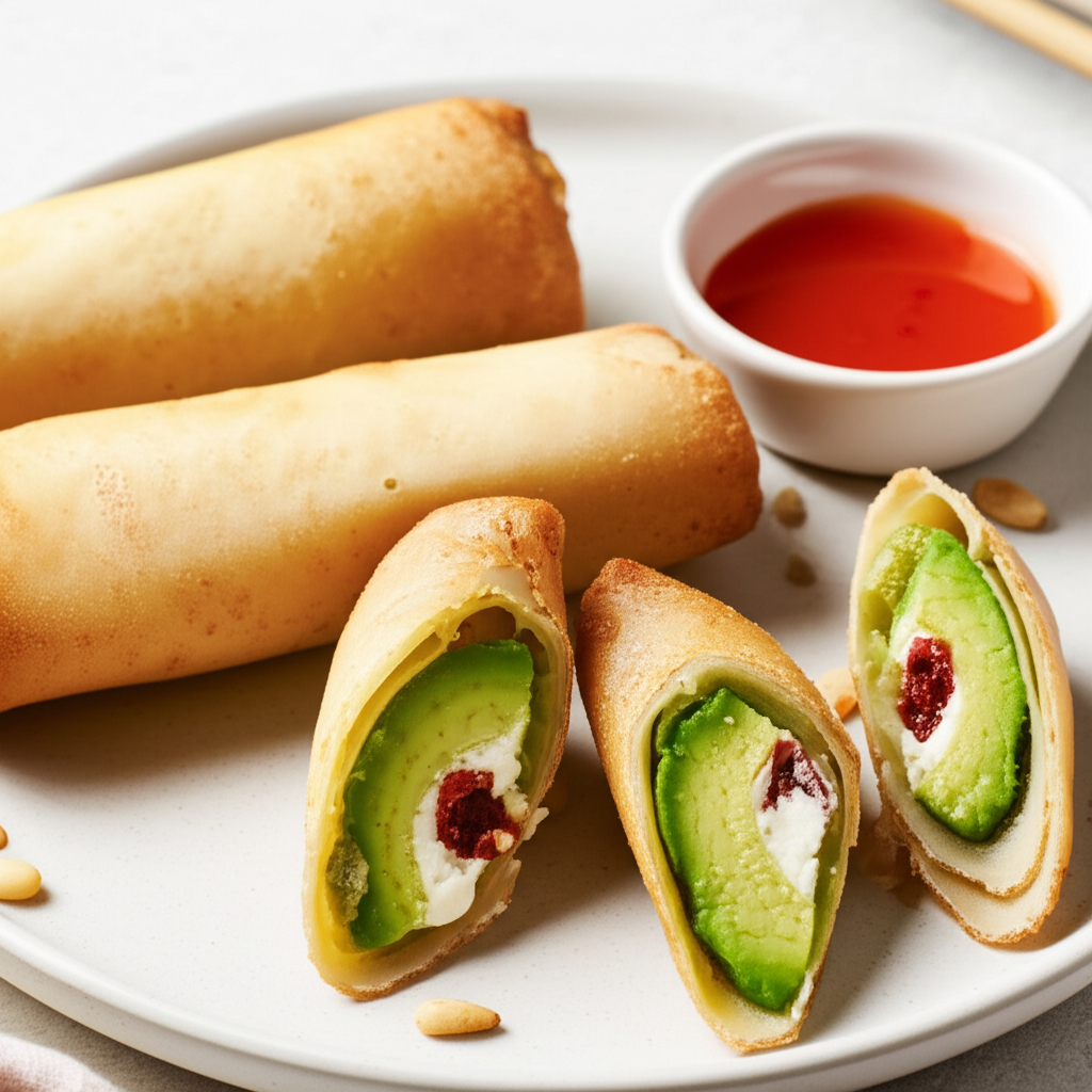 Avocado Rolls With Cream Cheese image