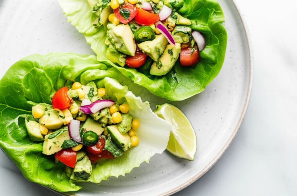 Avocado Salad Lettuce Wraps image