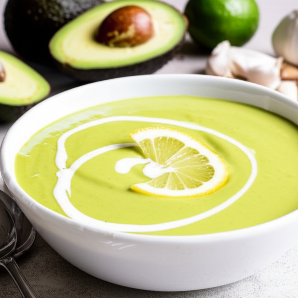 Avocado Soup With Garlic image