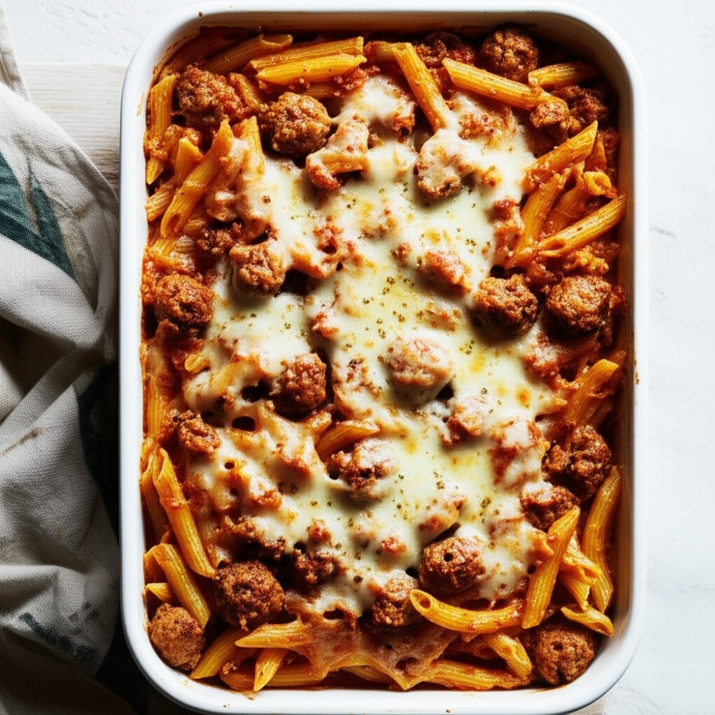 Italian Sausage And Penne Bake image