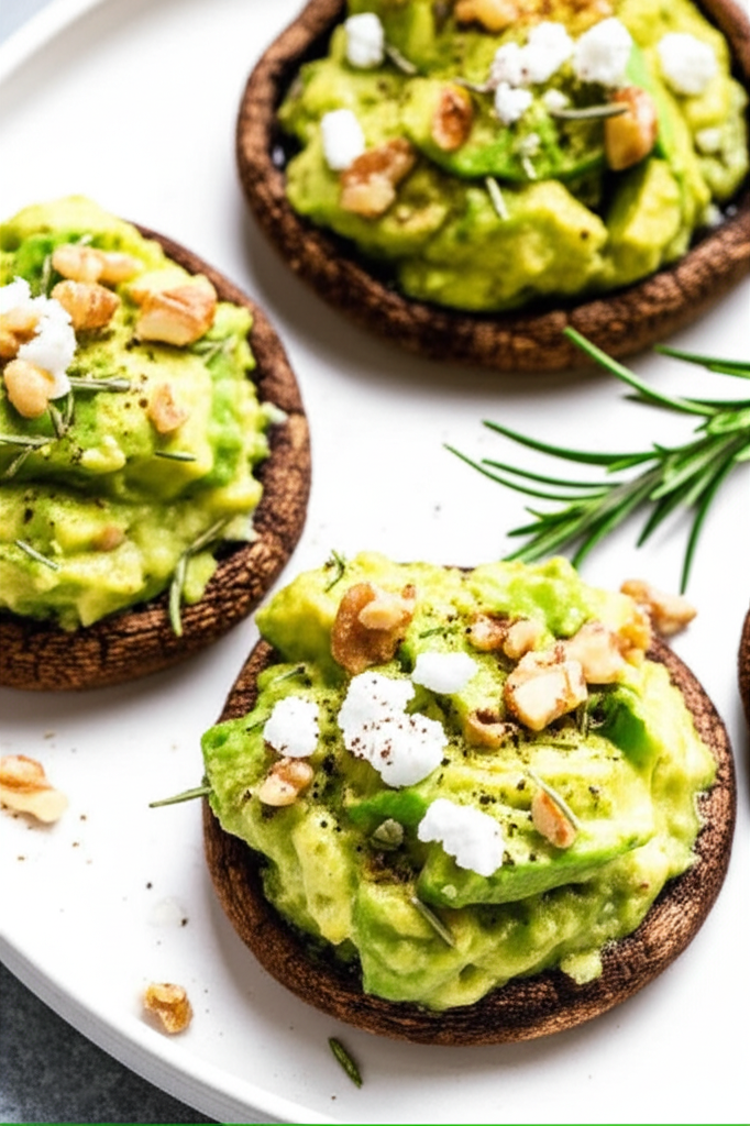 Avocado Stuffed Portobello Mushrooms image