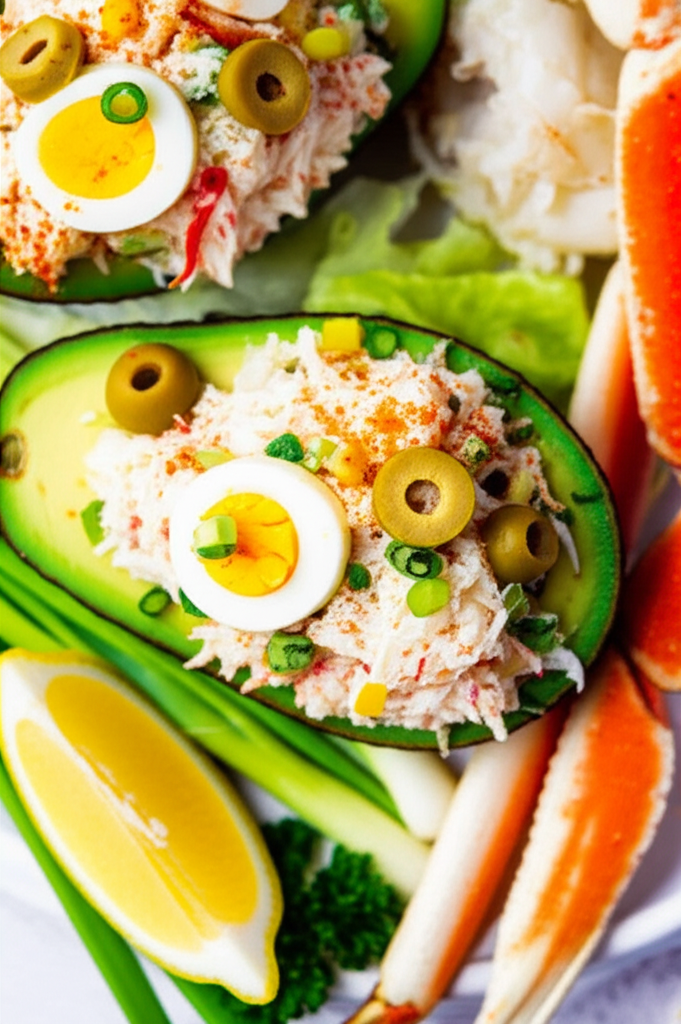 Avocado Stuffed With Crab image
