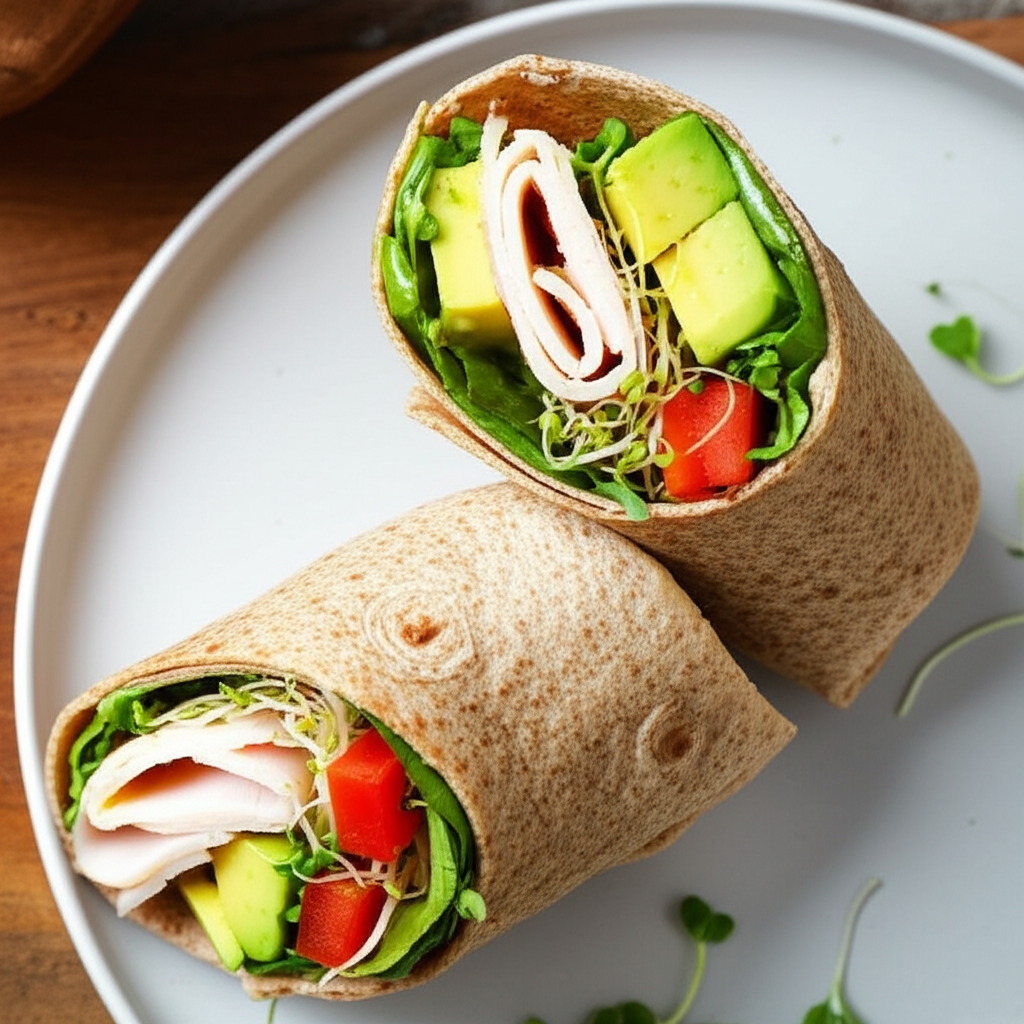 Avocado Turkey Wrap image