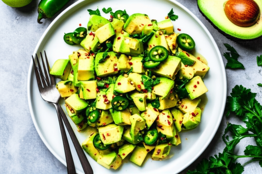 Avocado With Lime And Chilies image