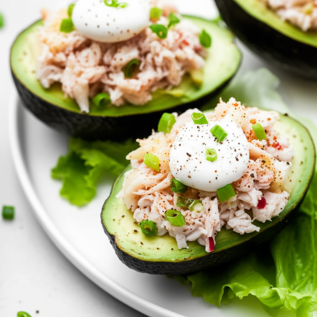 Avocado With Spicy Crabmeat image