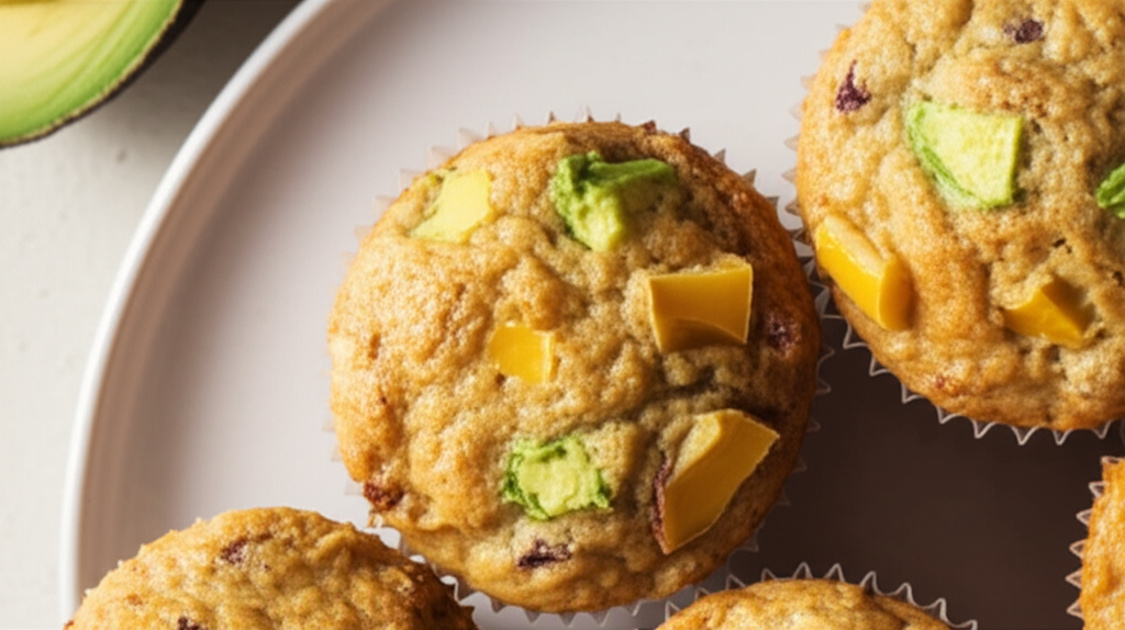 Avocado Banana And Mango Muffins image