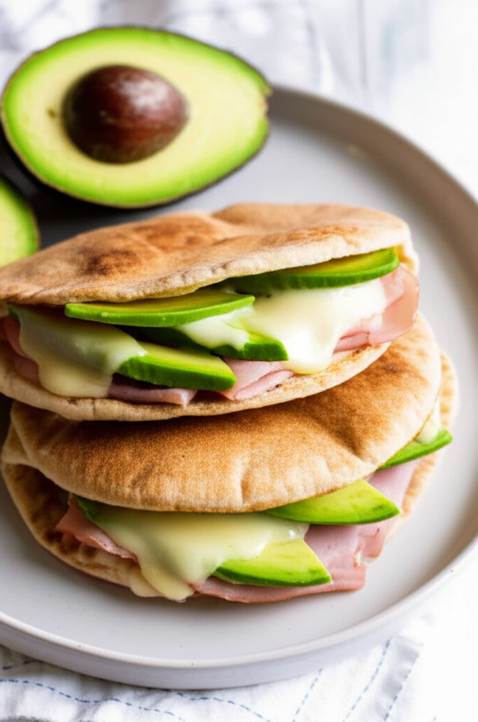 Avocado Ham And Cheese Melt image