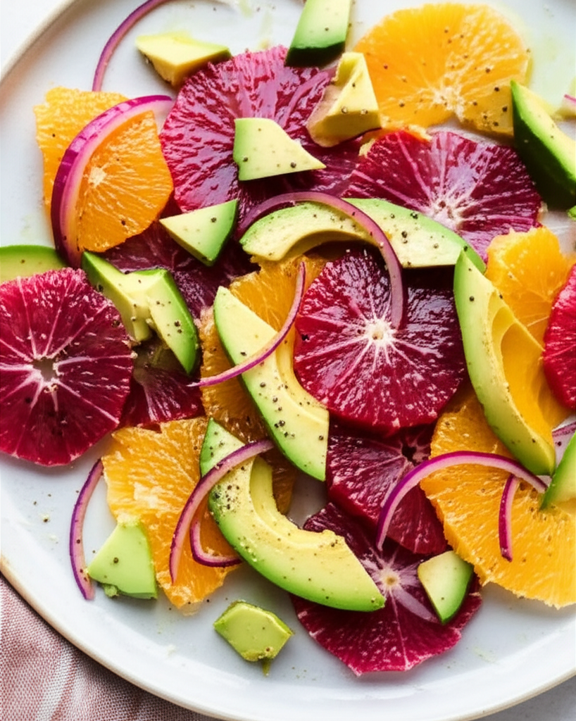 Avocado Orange And Purple Onion Salad image