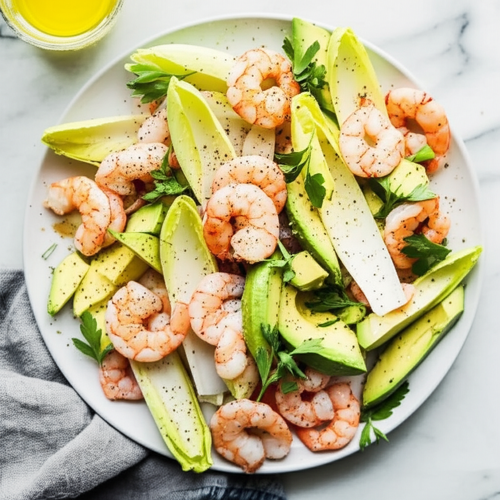 Avocado Shrimp And Endive Salad image