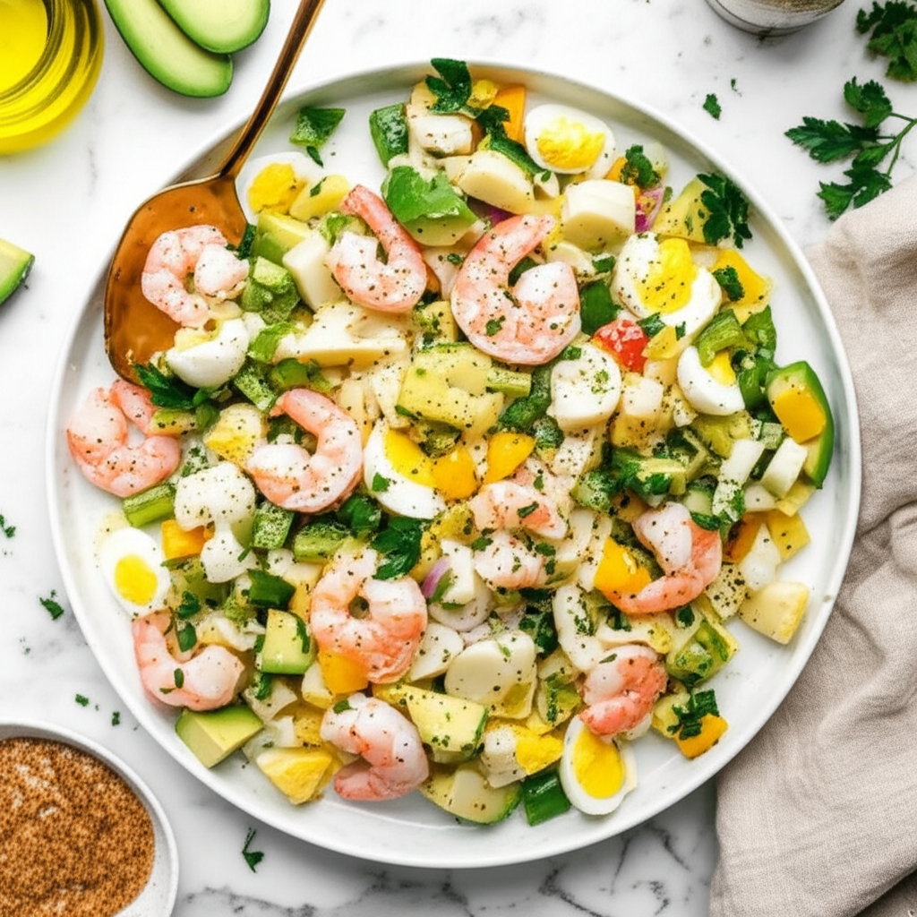 Avocado Shrimp And Hearts Of Palm Salad image