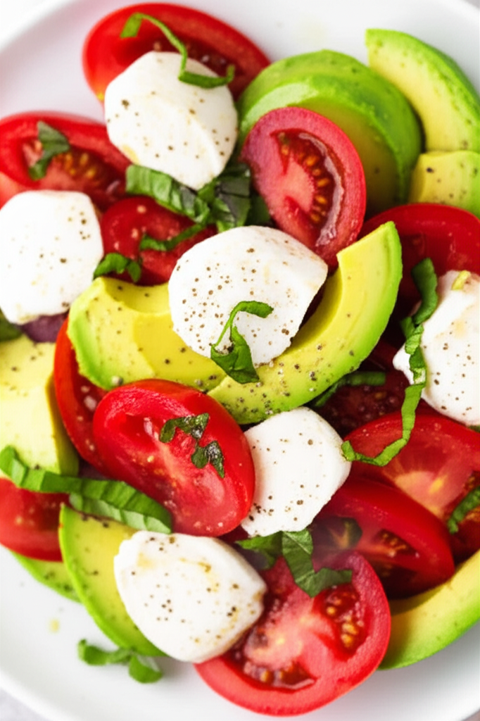 Avocado Tomato And Mozzarella Salad image