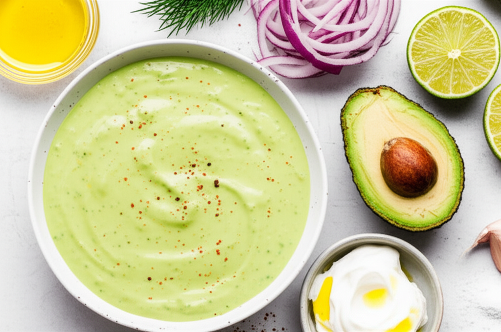 Avocado Buttermilk Salad Dressing image