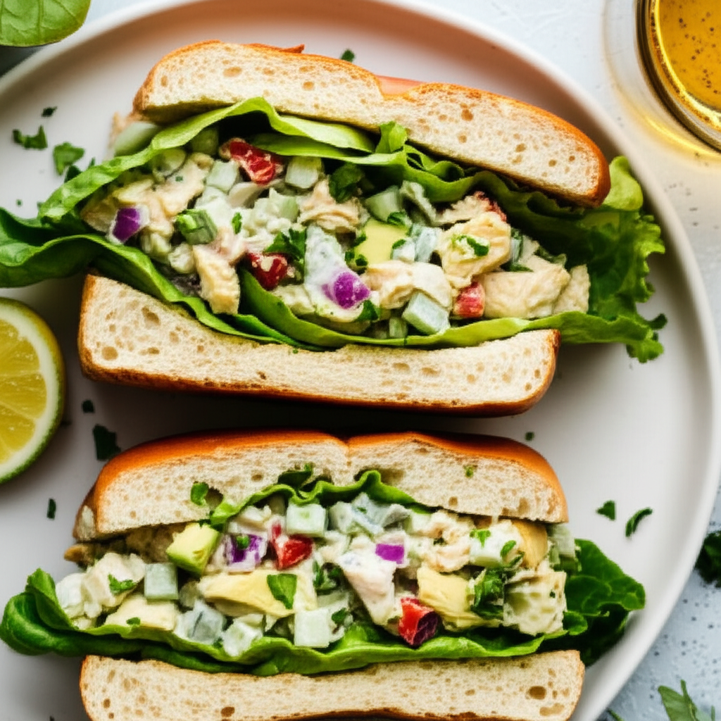 Avocado Chicken Salad Sandwiches image