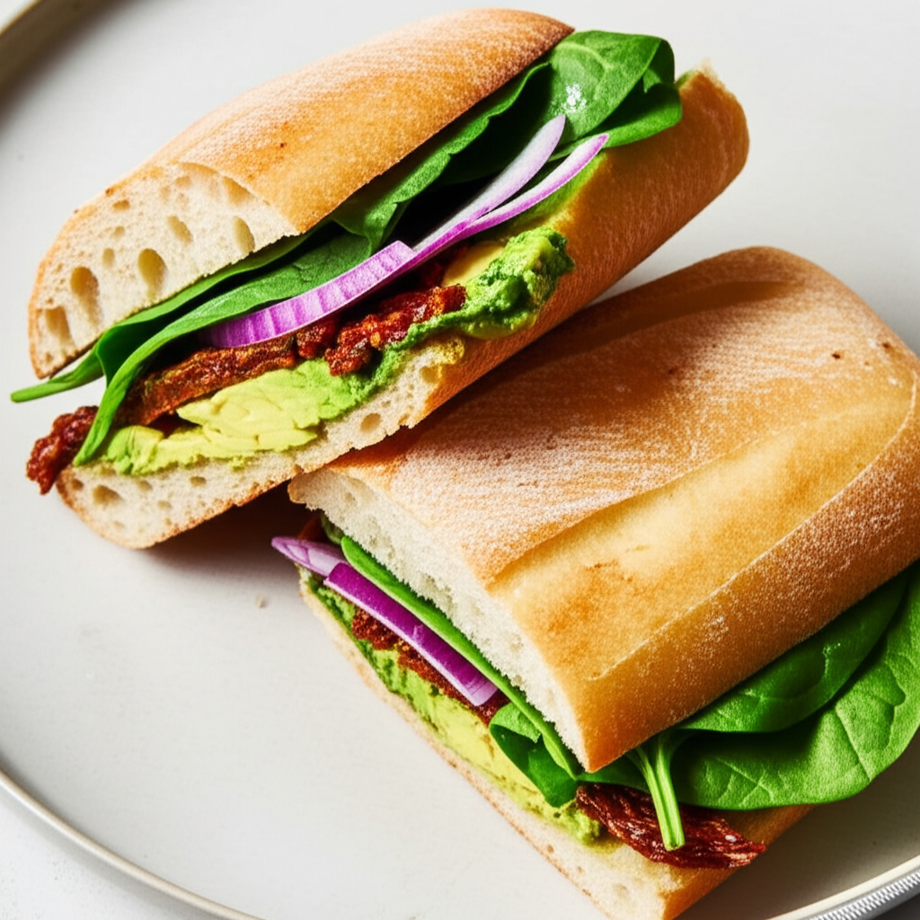 Avocado Spinach Panini image