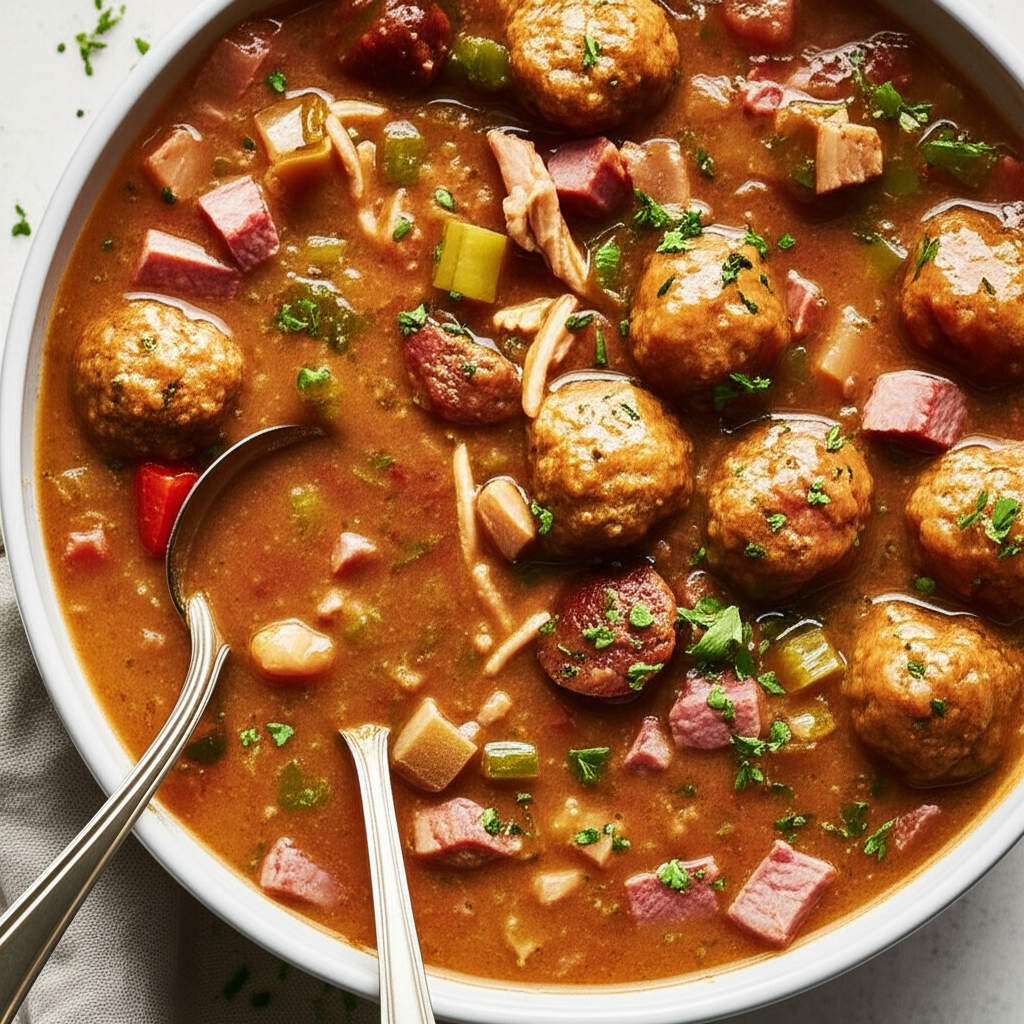 Avoyelles Parish Chicken And Sausage Gumbo image