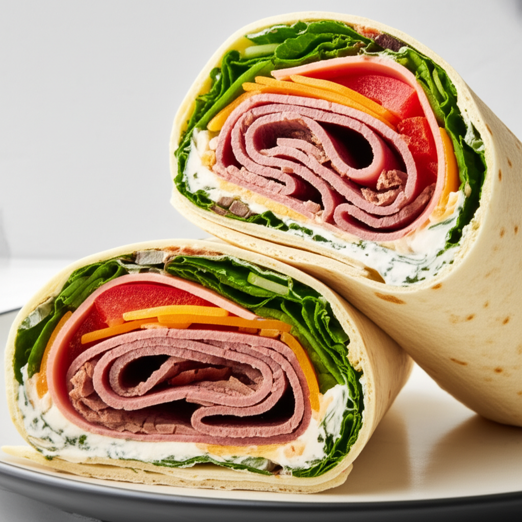 Awesome Angus Roast Beef Wraps image