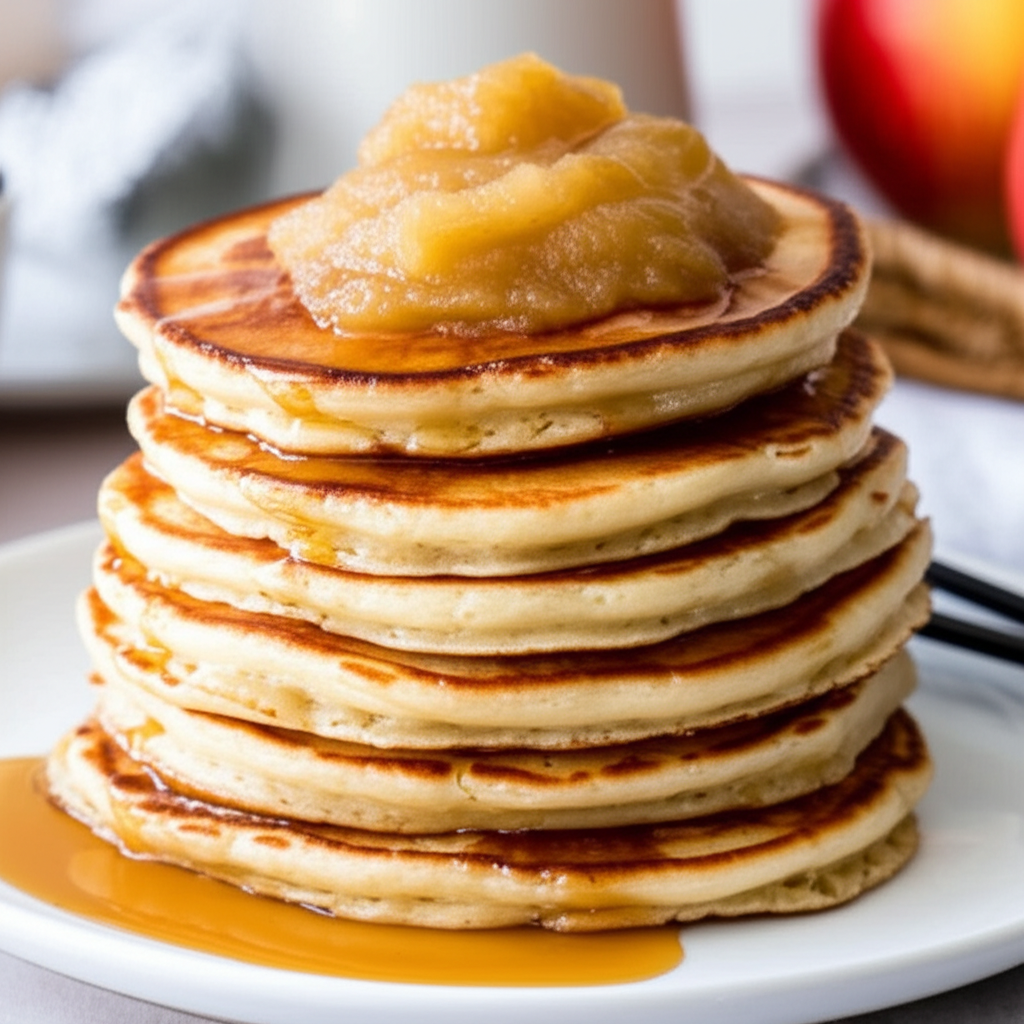 Awesome Apple And Cinnamon Pancakes image
