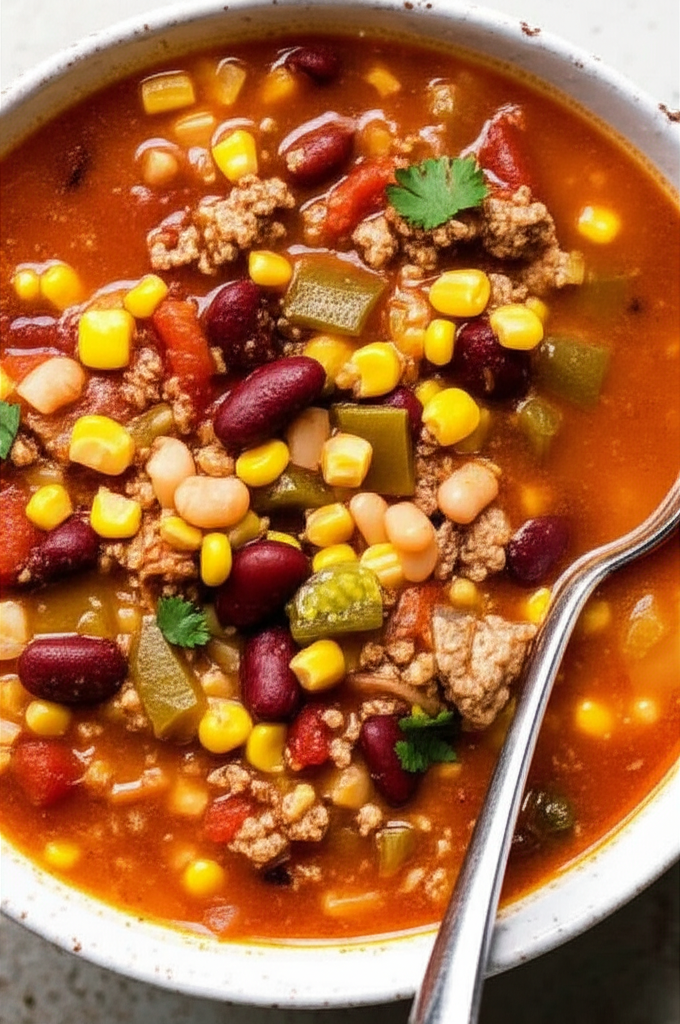 Awesome Beef Or Chicken Taco Soup image