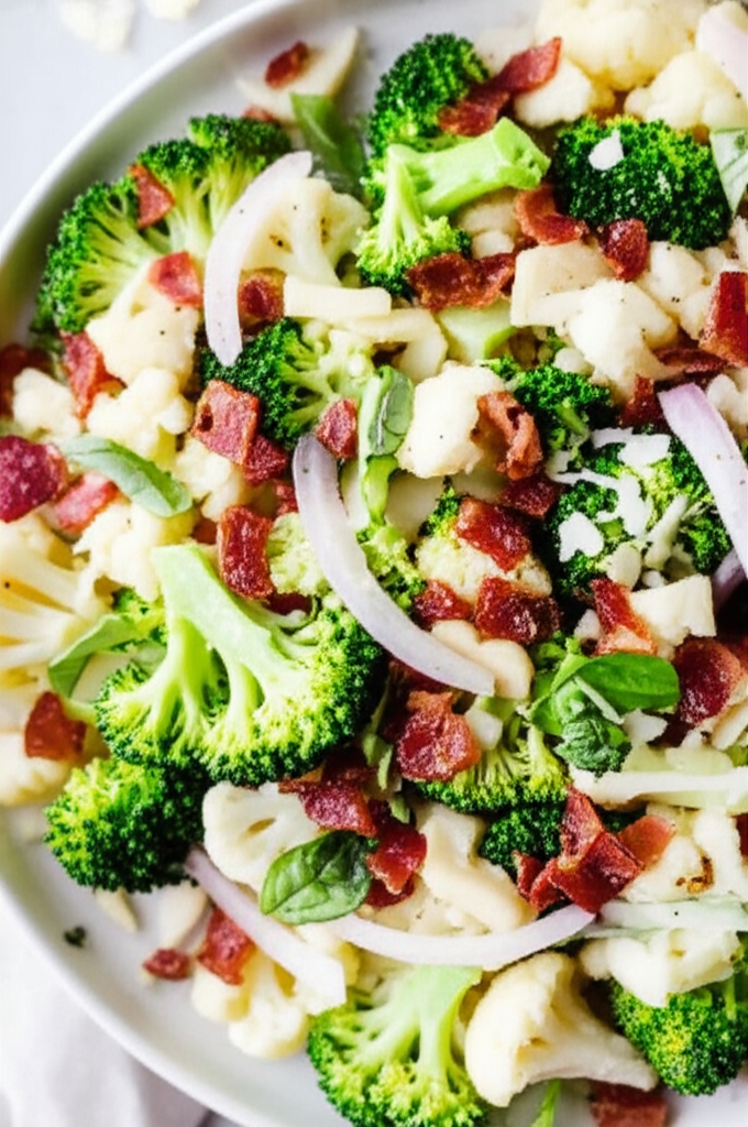 Awesome Broccoli Cauliflower Salad image