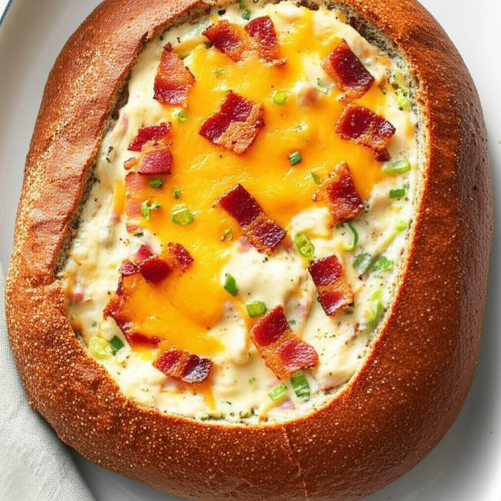 Awesome Cheese Dip In Bread Bowl image