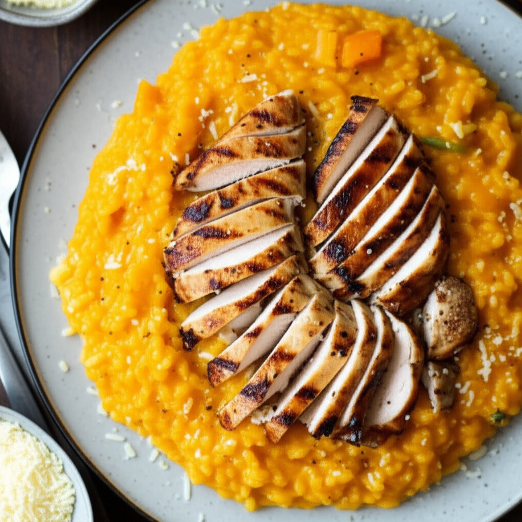 Awesome Chicken Pumpkin Risotto image