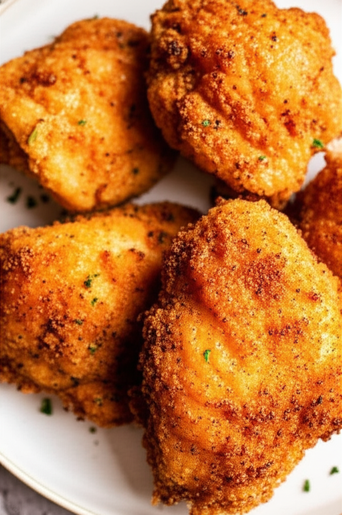 Awesome Golden Oven Fried Chicken image