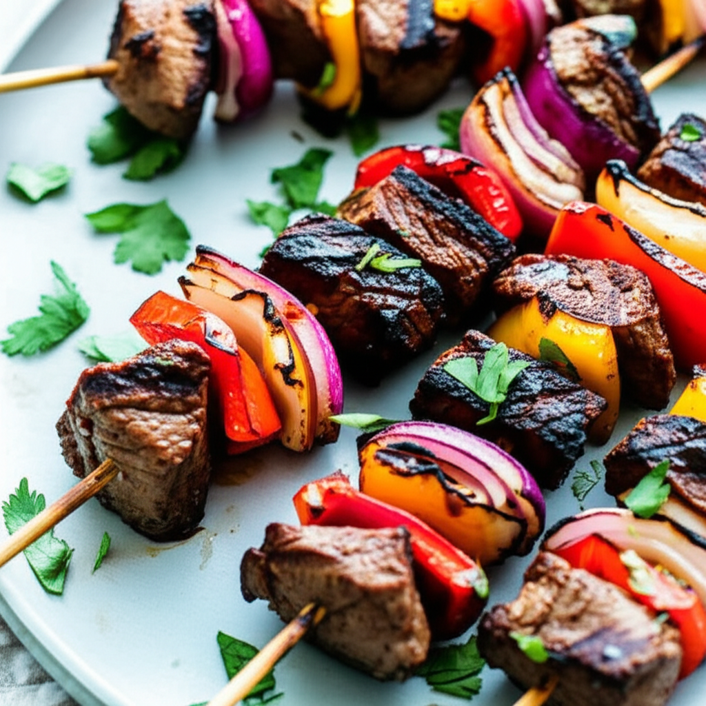 Awesome Grilled Steak Kebabs image