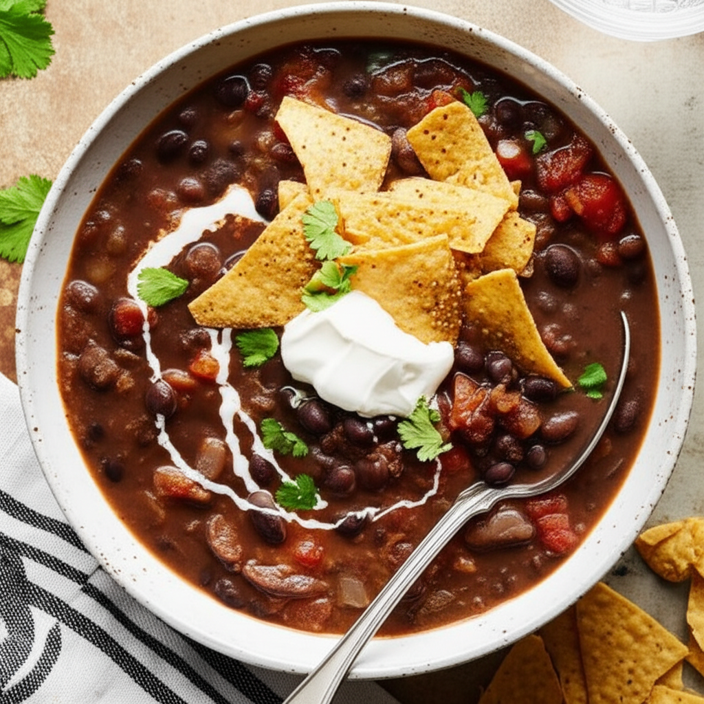 Awesome Healthy Black Bean Soup image