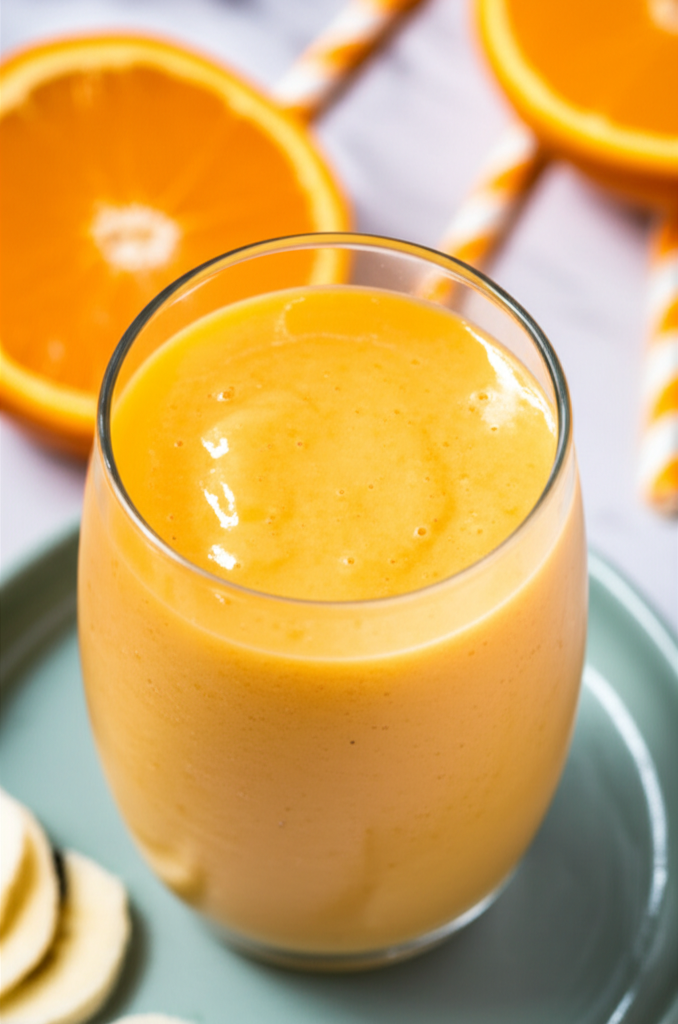 Awesome Orange Coconut And Banana Smoothie image