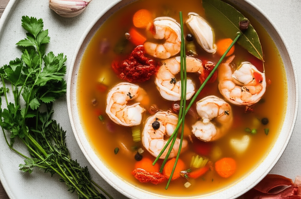 Awesome Rich Shrimp Stock image