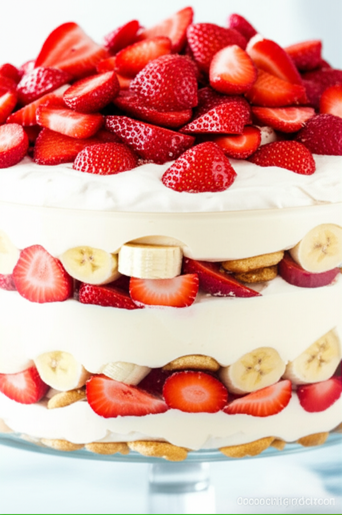 Awesome Strawberry Banana Trifle Sugar Free image
